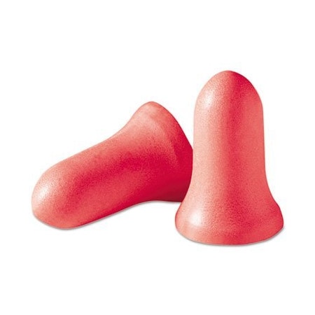 Honeywell Environmental MAXIMUM Disposable Polyurethane Foam Ear Plugs, Bell Shape, 33 dB, Coral MAX1